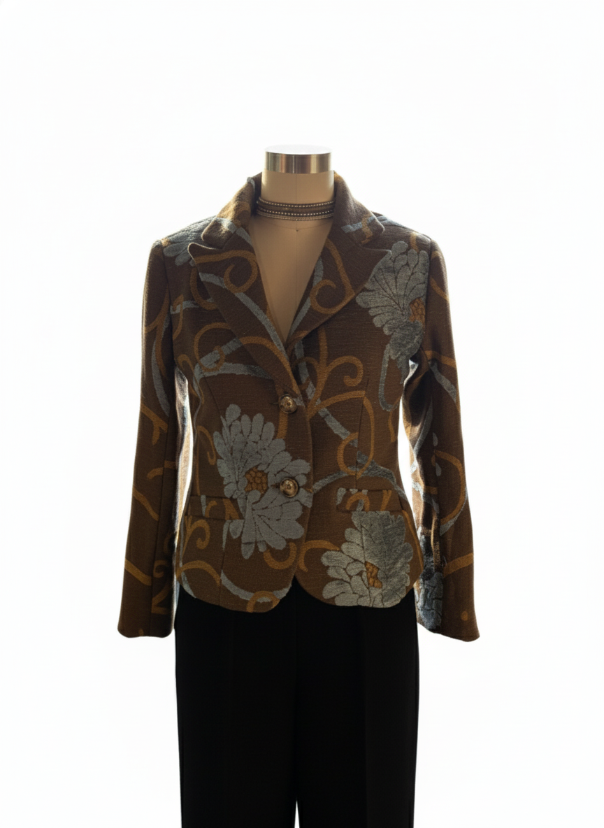 Blue Foliage Jacket