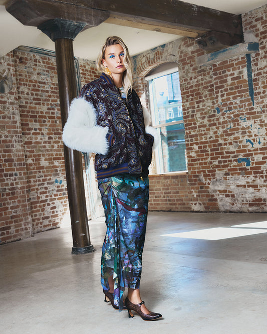 Fur Bomber Jacket