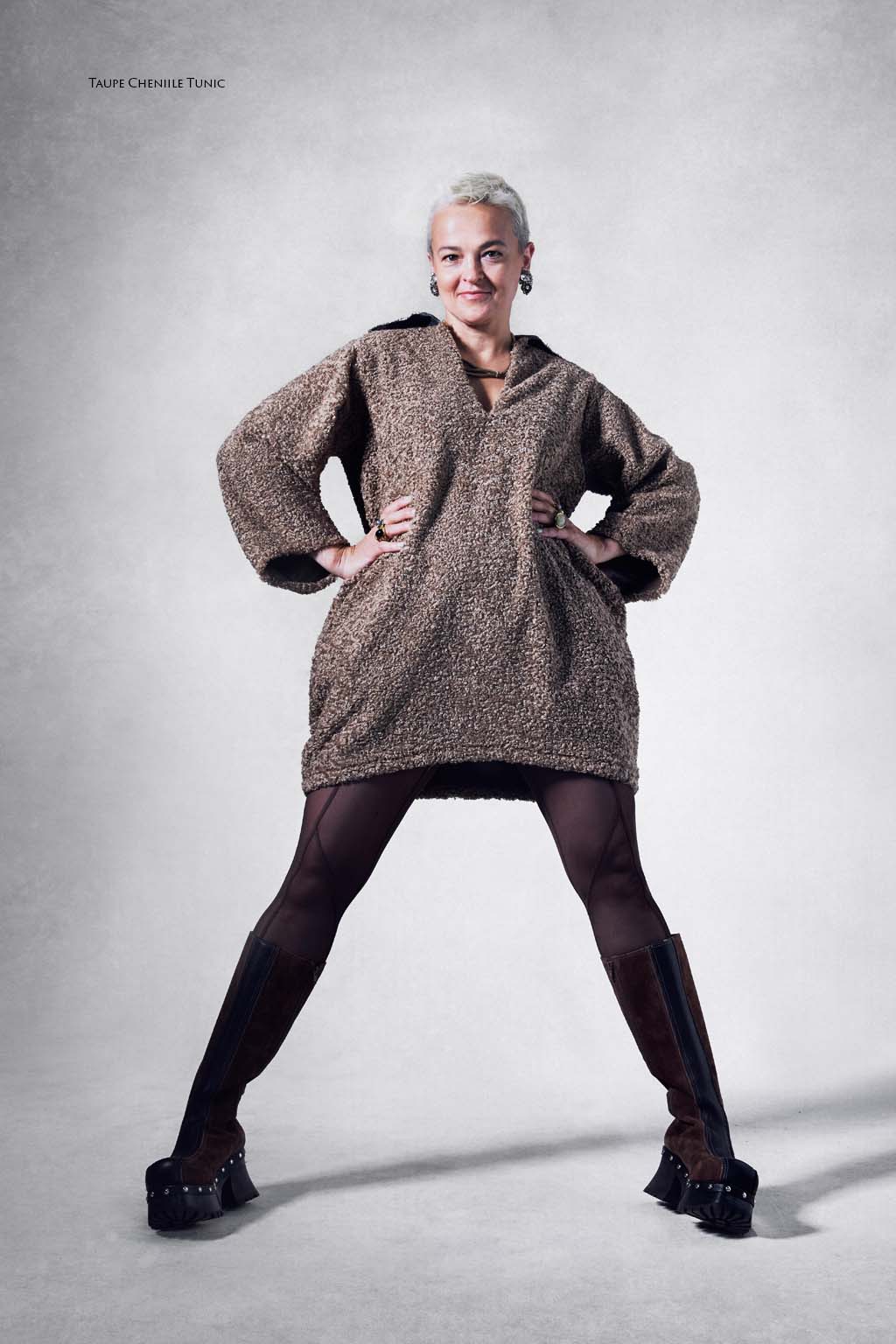 Taupe Chenille Tunic