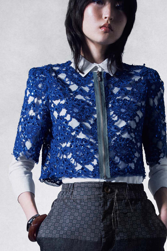 Cobalt Lace Top