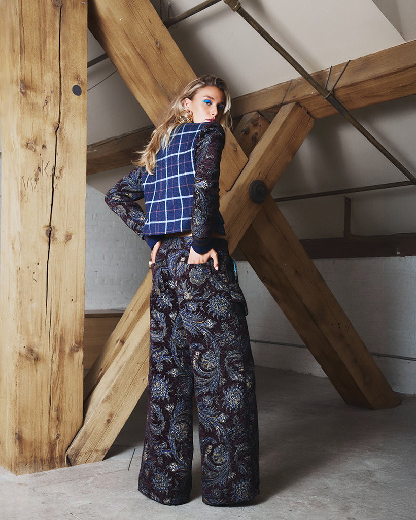 Flannel Double Breasted Jacket