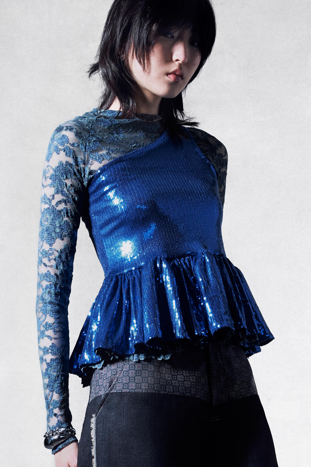Nebula Sequin Crop Top
