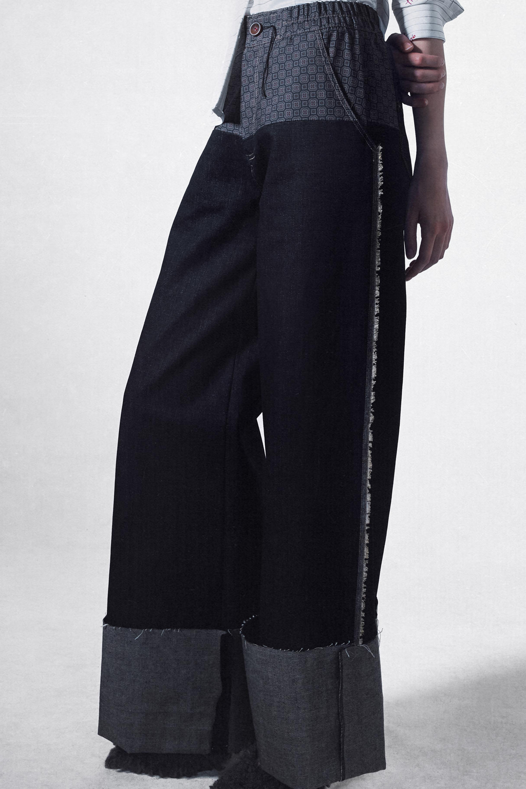 Unfinished Denim Pants