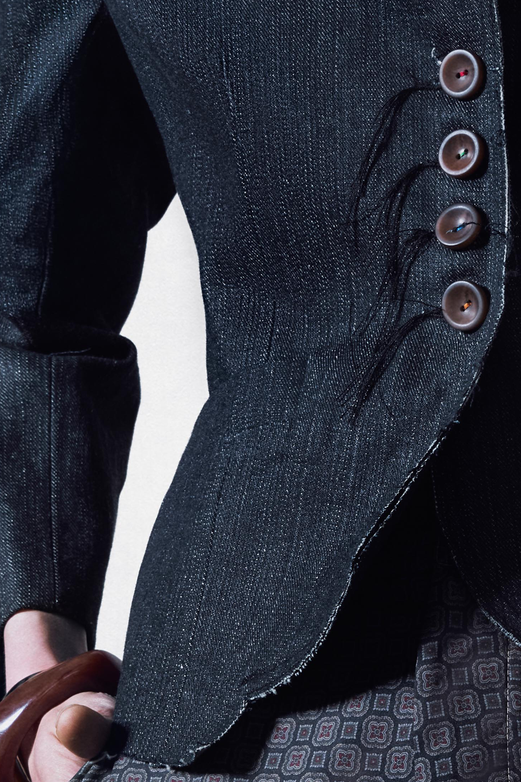 Unfinished Denim Blazer